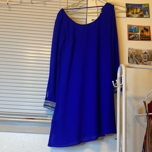 A’gaci Blue Long Sleeve Dress